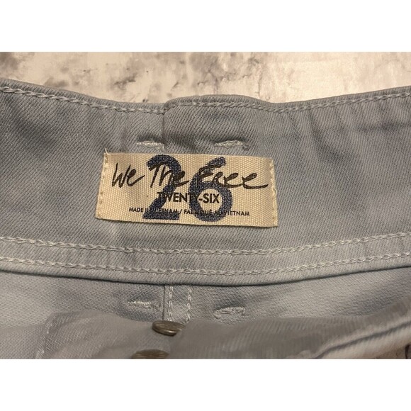 NEW Free People Ombre Bootcut Jeans Womens 26 Blue White Boho Hippy Tie Dye Y2K - Picture 3 of 7